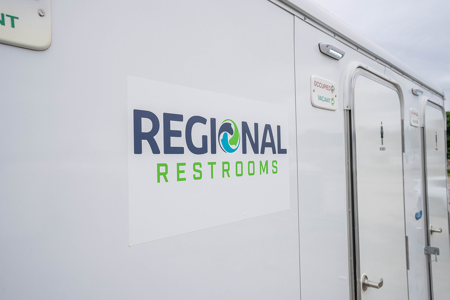 Regional Restrooms logo on trailer