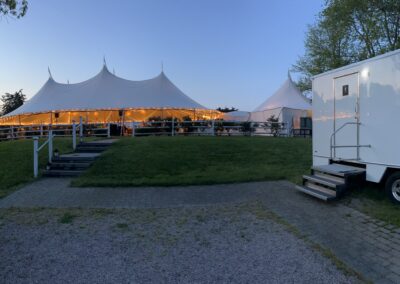 The Mitch Luxury Wedding Trailers portable restroom